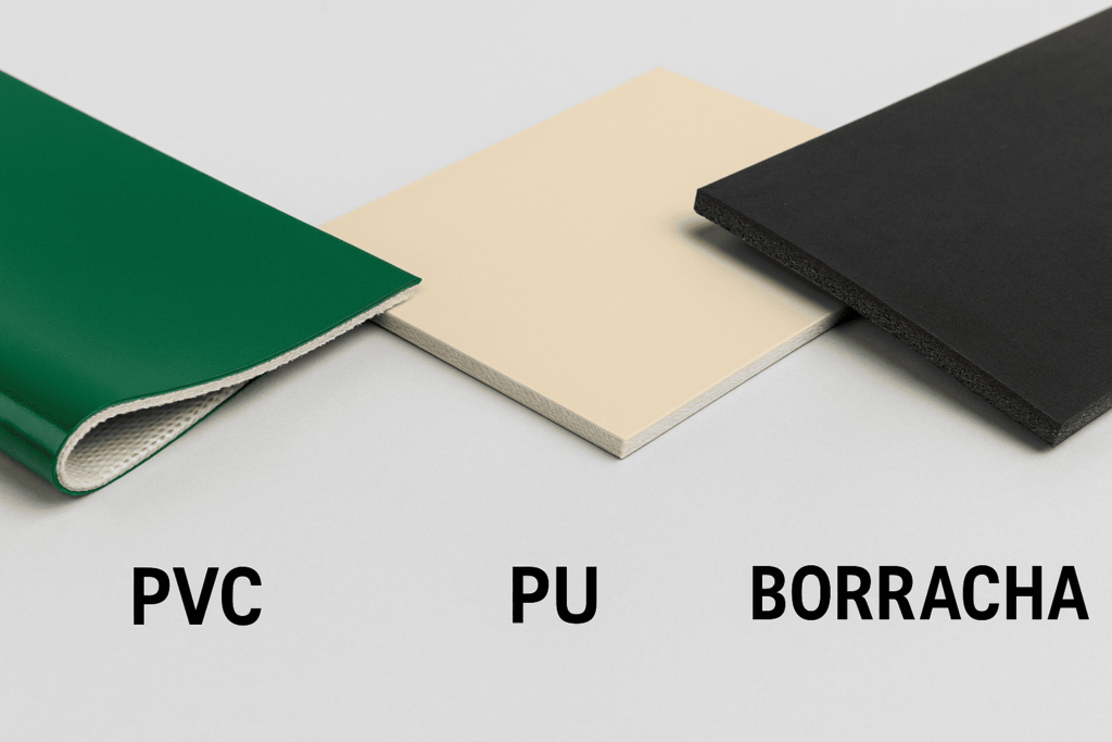 correias transportadoras - diferença e comparação de materiais